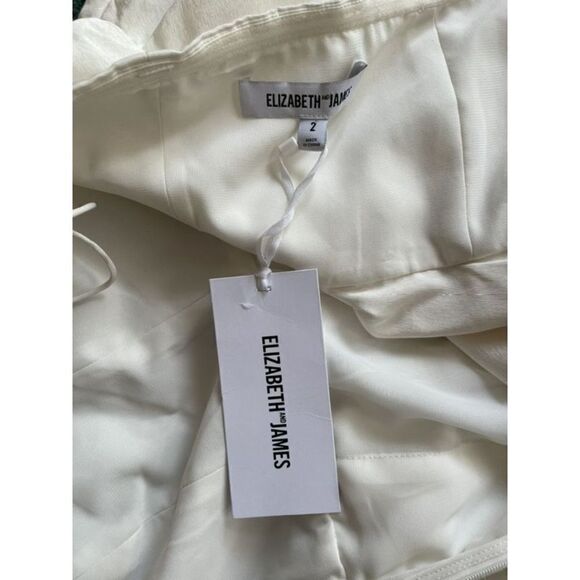 Elizabeth & James White Peplum Tube Top Sz 2 NWT     - Picture 11 of 11